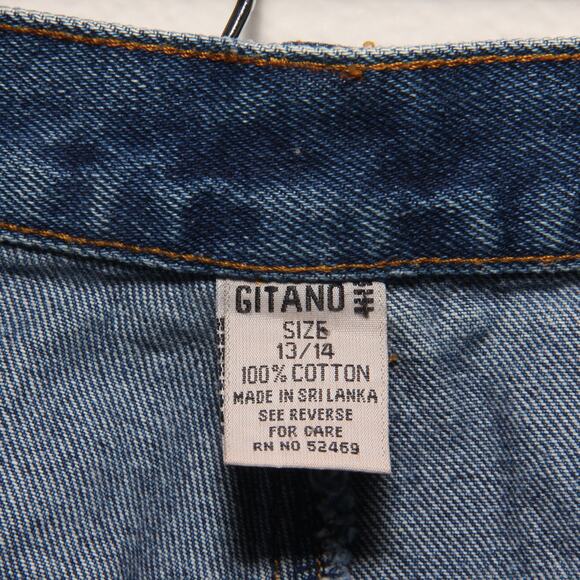 Vintage Gitano Denim Jean Pencil Skirt Size 13/14 100% cotton - Picture 8 of 8